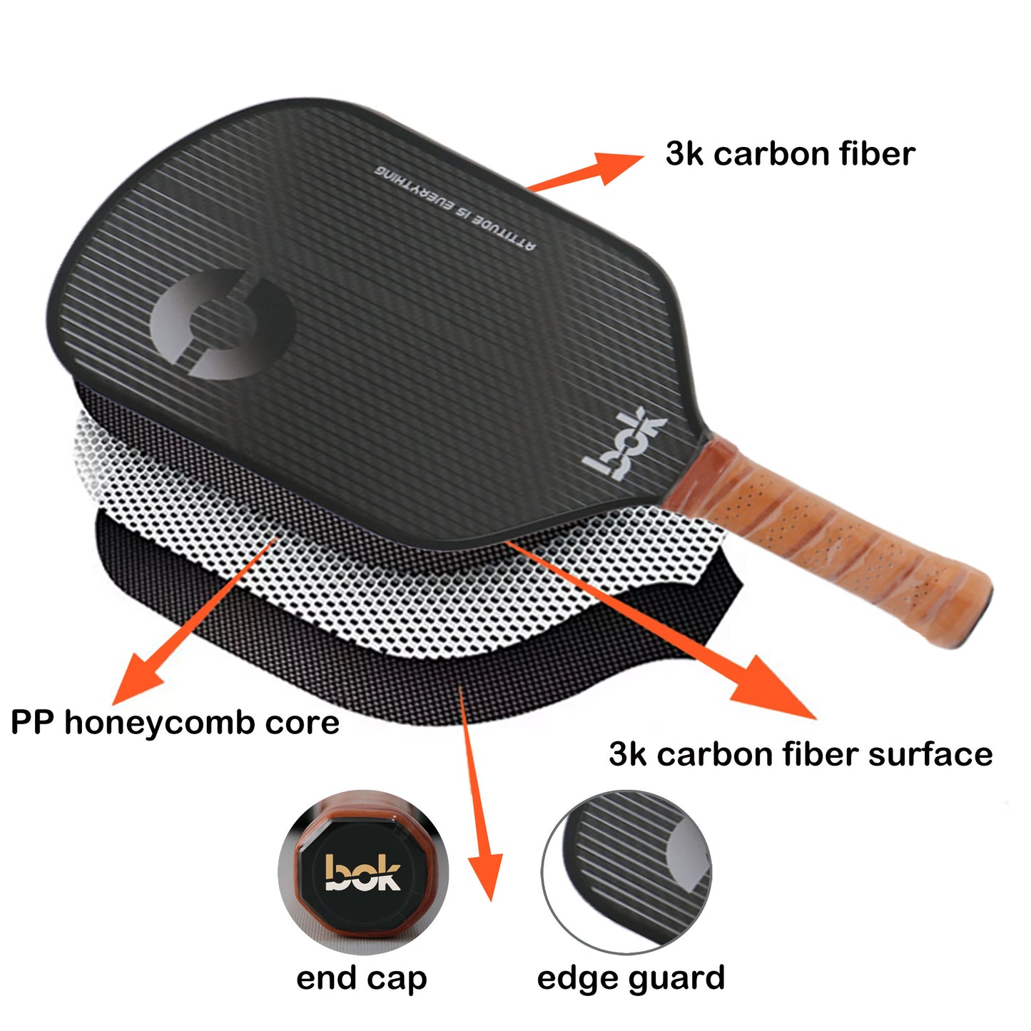 "O" Paddle -3k Carbon
