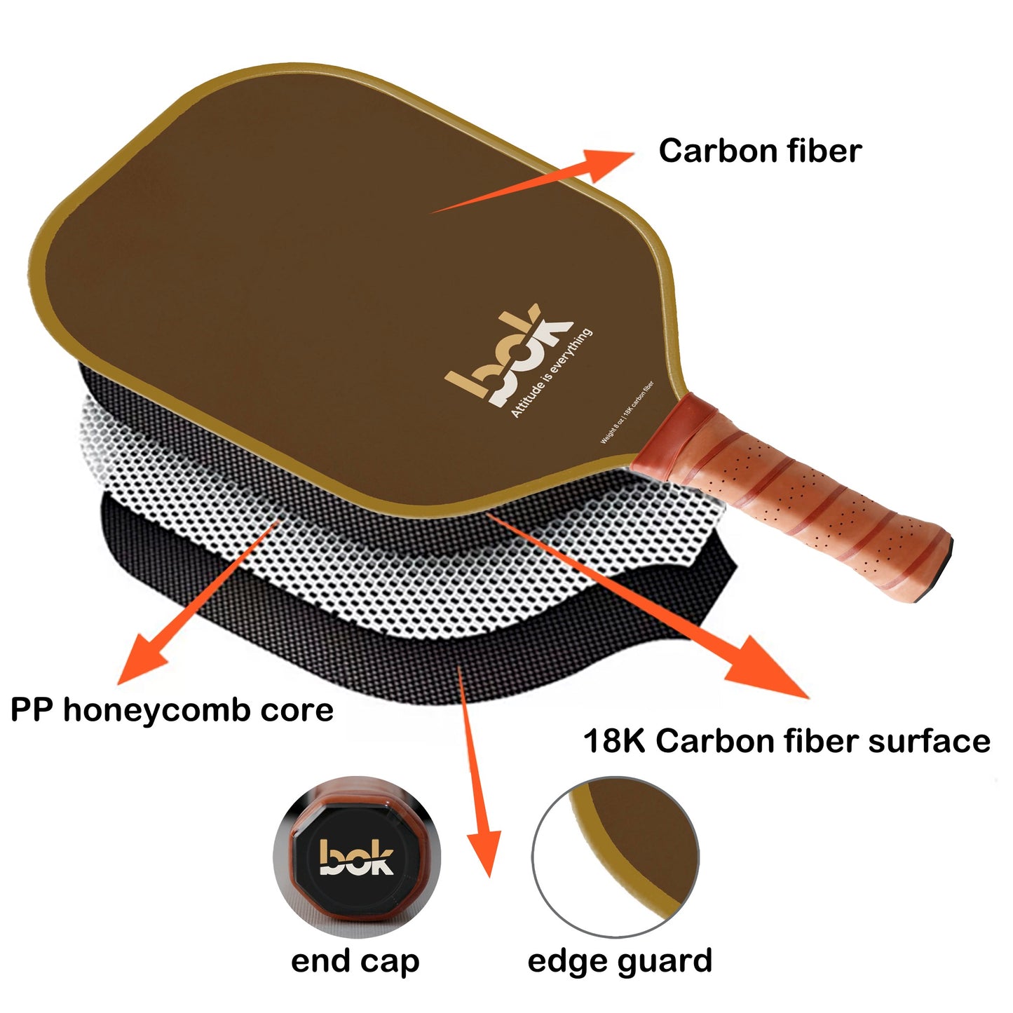 "LEO" Paddle - 18k Carbon